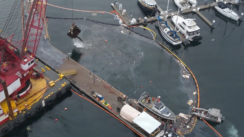 Riviera - News Content Hub - Sunken, damaged tugboat salvaged in US ...