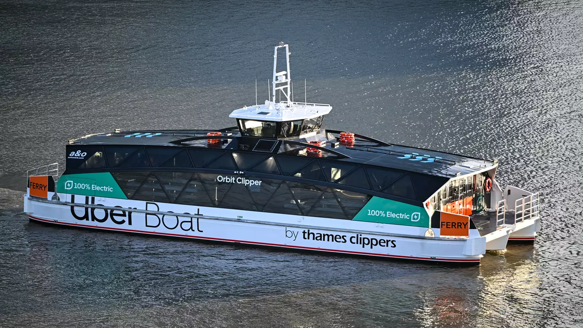 Uber's fully-electric ferry starts services on London's River Thames
