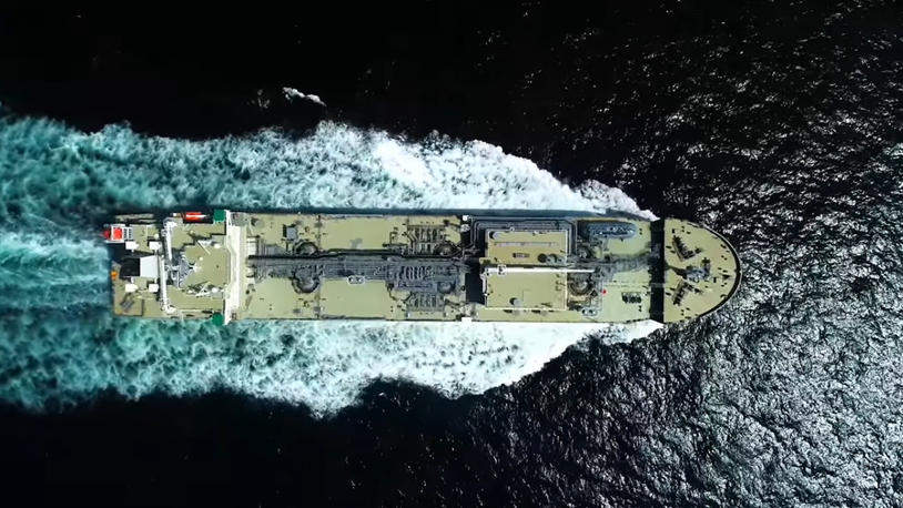 22000 cbm low pressure CO2 and multi gas carrier Active on sea trials (source CGSM) 1200w