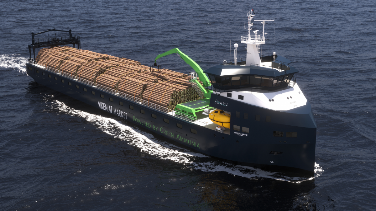 Ammonia propulsion selected for pioneering zero-emissions shortsea cargo newbuild