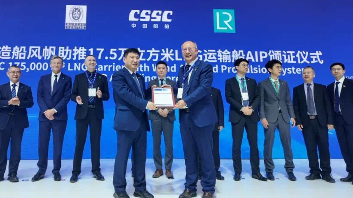 Wind-assisted LNG carrier concept gains class AiP