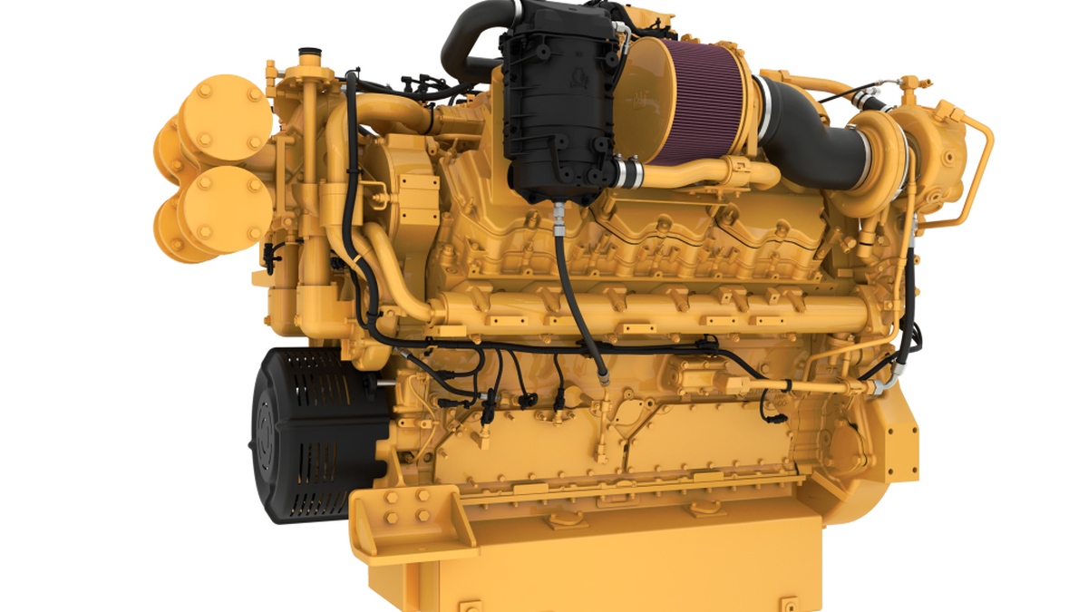 Caterpillar’s C32B is prepared to operate on biofuels for sustainable towboat operations (source: Caterpillar) Caterpillar’s C32B is prepared to operate on biofuels for sustainable towboat operations (source: Caterpillar)