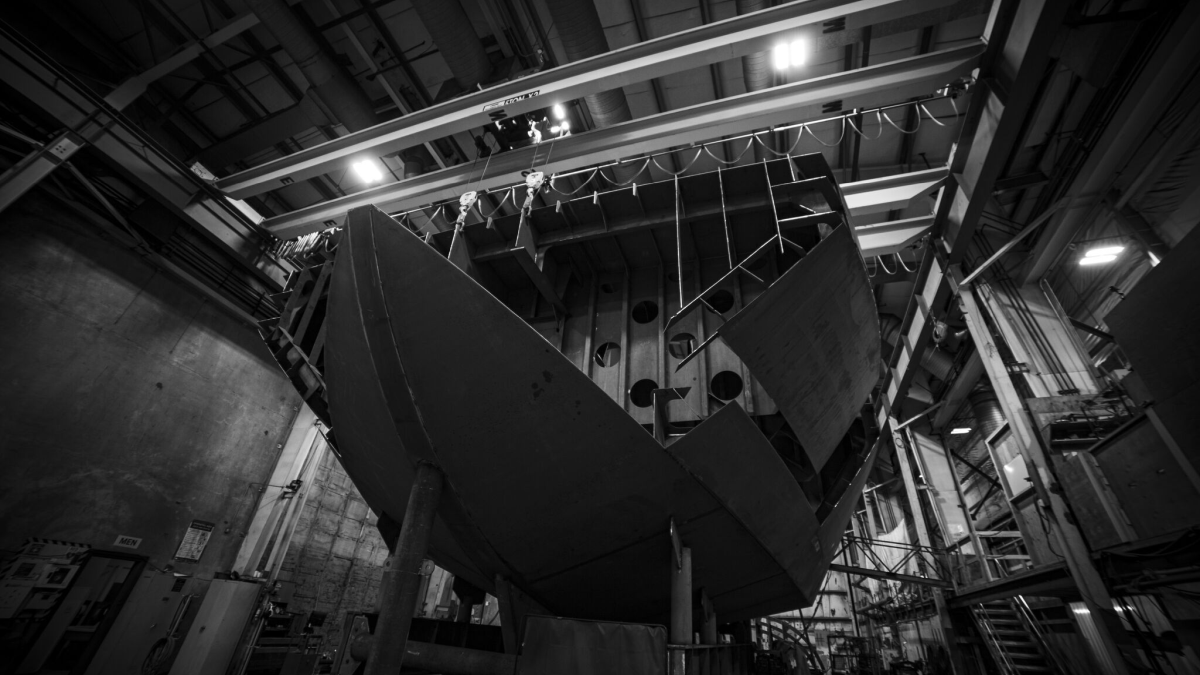 First tug hull module at Snow n Co source Arc