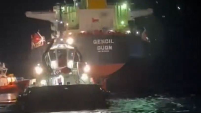 Video: Sanctioned tanker grounded after Ukrainian strike refloated by Turkish authorities