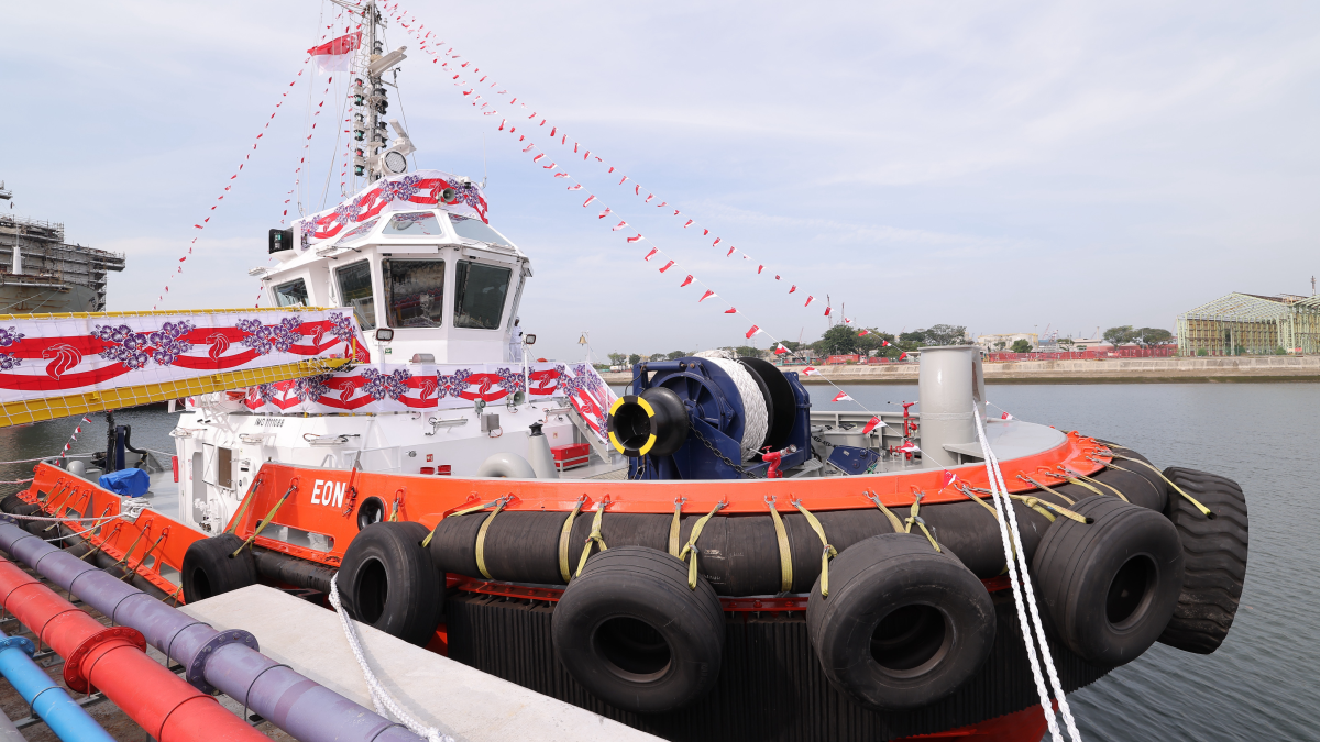 First zero-emissions, all-electric tug readied for Singapore