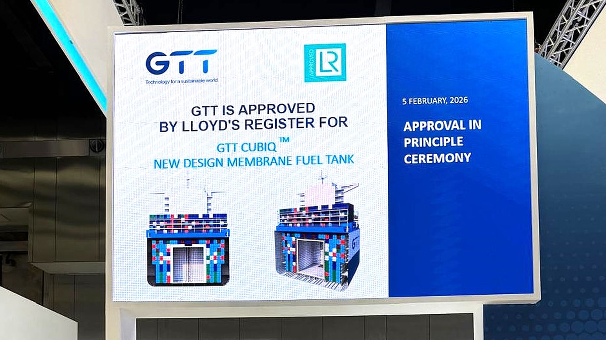GTT gains second AiP for cubic LNG fuel tank