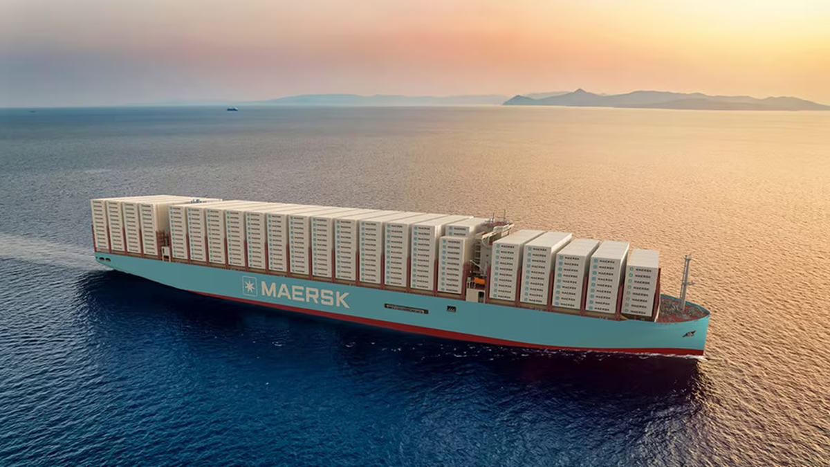Maersk has ordered eight 18,600-TEU vessels from New Times Shipbuilding Co in China (source: Maersk) Maersk has ordered eight 18,600-TEU vessels from New Times Shipbuilding Co in China (source: Maersk)