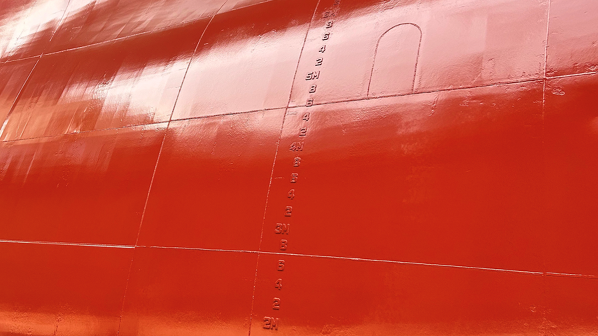 Application of Nippon Paint Marines AQUATERRAS 1100 biocide free fouling protection 1200w