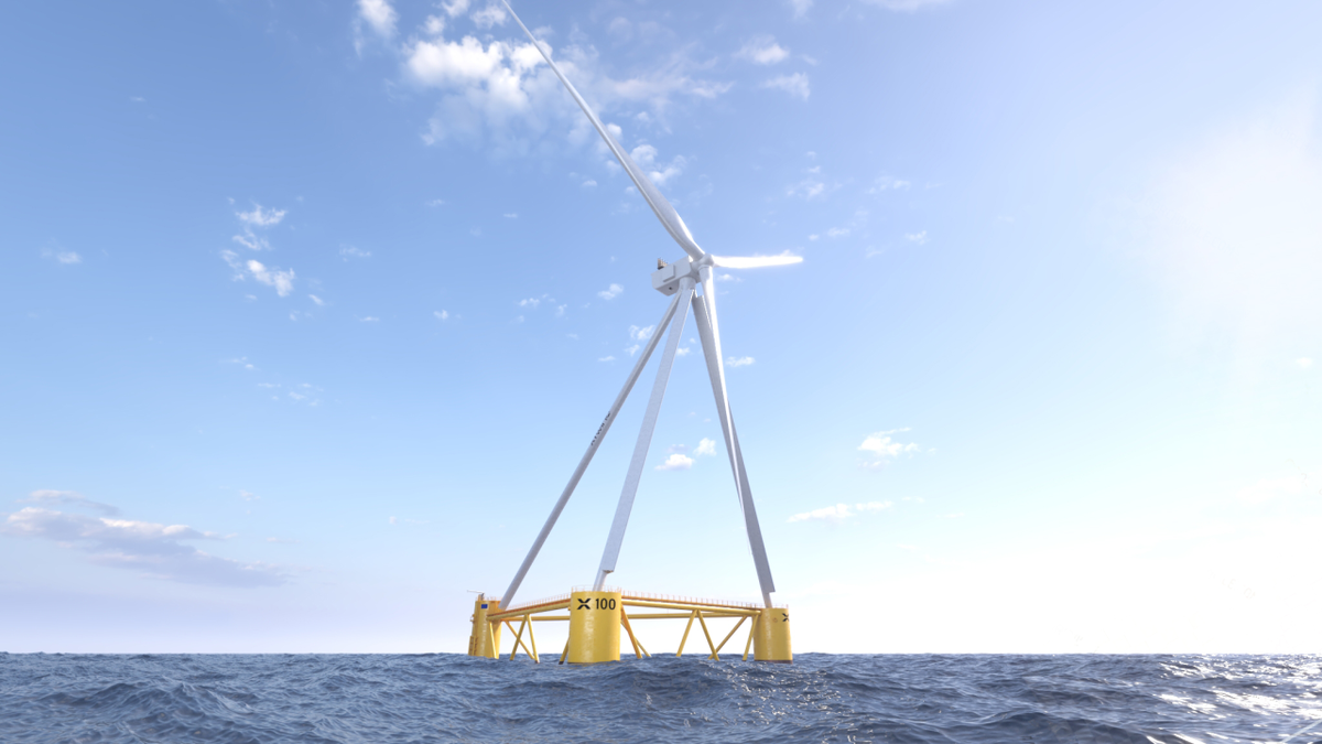 X1 Wind&rsquo;s X100 floating offshore wind platform secures DNV certification