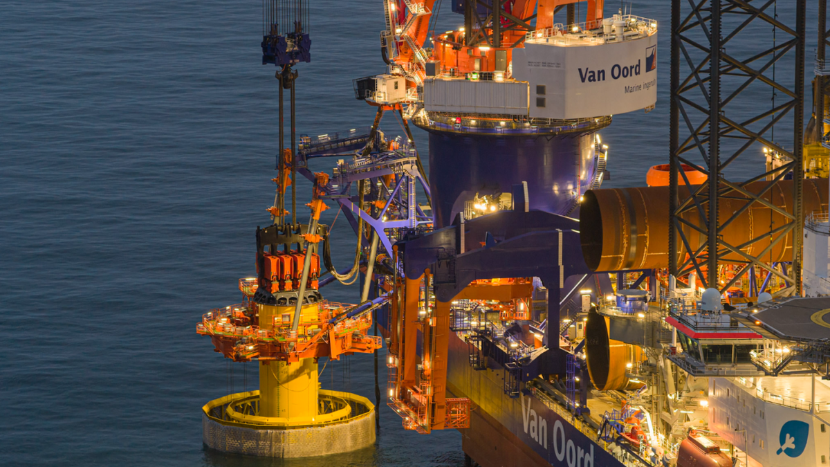 Industry-first sees monopiles installed near-silently on Dutch windfarm