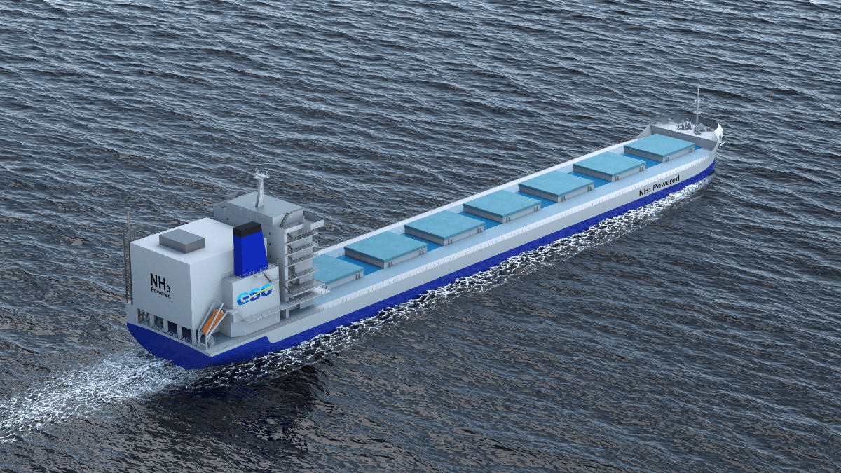 ClassNK approves novel ammonia-fuelled bulker with &lsquo;world-first&rsquo; type B fuel tank on stern deck