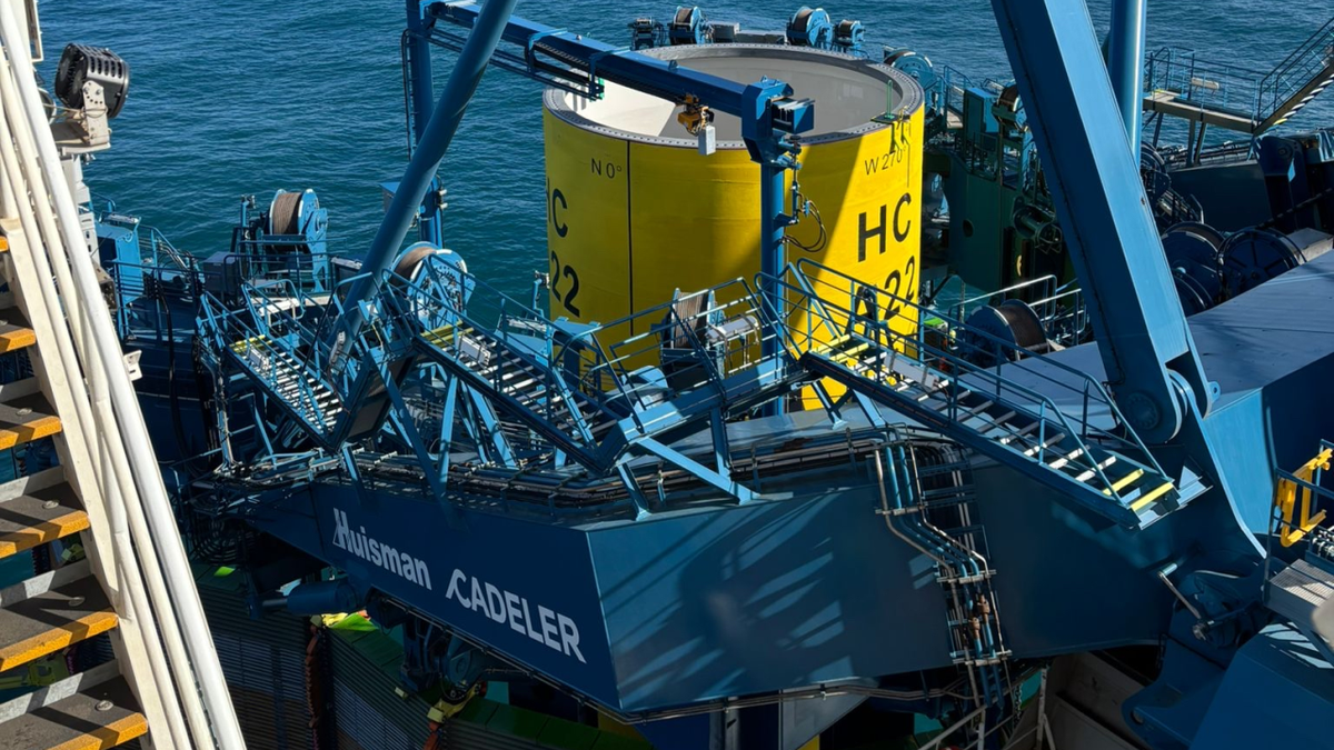 Cadeler installs first monopile foundation at Hornsea 3
