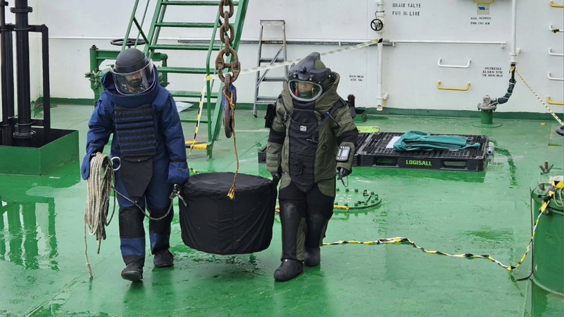 Indian Navy recovers unexploded missile warhead on Greek-owned VLCC struck off Oman