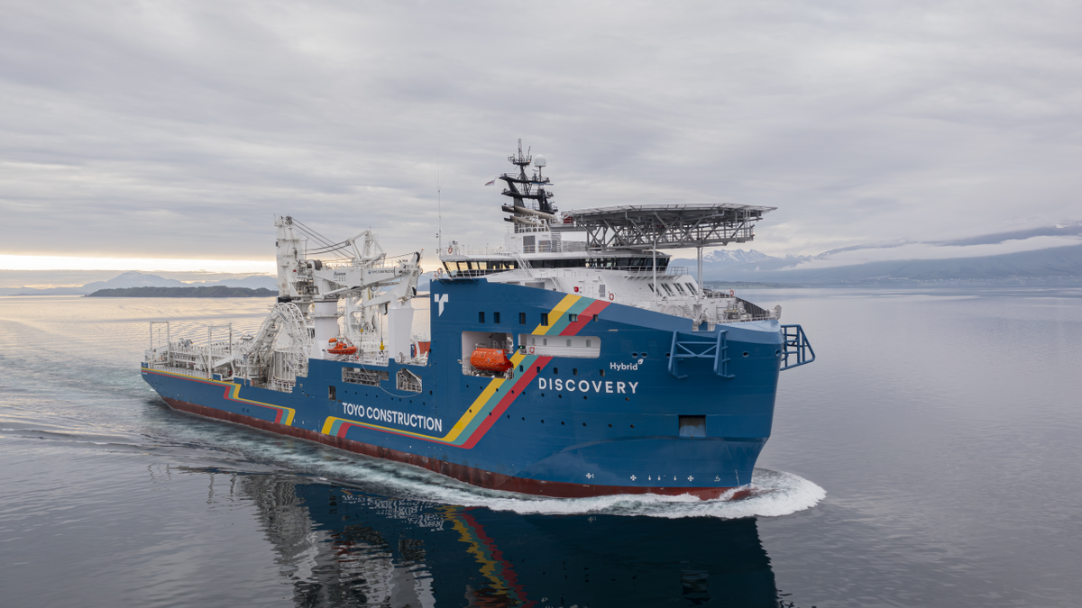 Vard delivers hybrid cable-lay/construction vessel to Toyo Construction