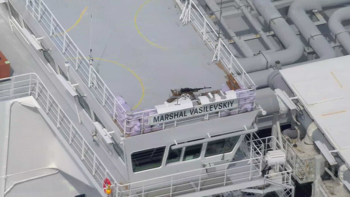 Russia adds machine guns to FSRU in Baltic Sea